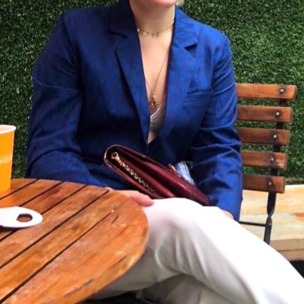 & Other Stories Blue Blazer with Belt